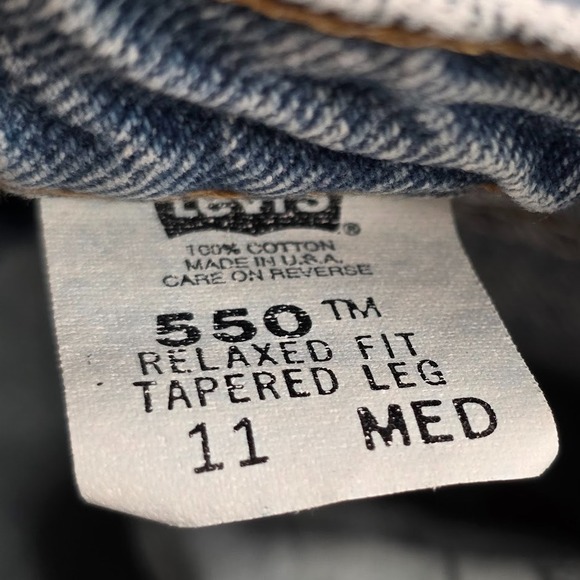 Vintage Levi's 550 Women's Size 11 Jeans Relaxed Fit Tapered Leg Medium Wash 90s - Picture 6 of 11